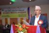 ललितपुर महानगरपालिकाका प्रमुख तथा कार्यकारी अधिकृतज्यूबाट मन्तब्य दिँदै